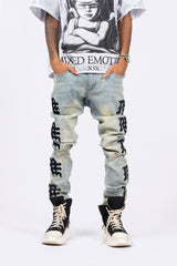 Mixed Emotions ‘Desert’ Monogram Denim