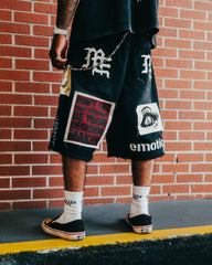 Mixed Emotions Black “Chaos” Carpenter Shorts