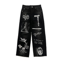 Mixed Emotions Black “Canvas” Denim