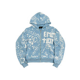 MIXED EMOTION Blue “Graffiti” Hoodie