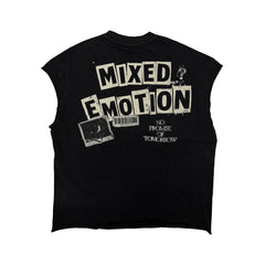 Mixed Emotions “Newspaper” Sleeveless tee