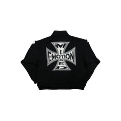 MIXED EMOTION Black “Quarter” zip Jacket