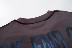Rare Peace Echo Vintage Rhinestone Street Graphic Oversized Tee