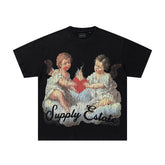 Supply Streetwave Rhinestone Graphic Oversized Tee