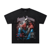 Supply Street Division Rhinestone Graphic Oversized Tee