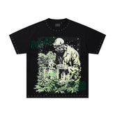 Supply Street Signal Rhinestone Graphic Oversized Tee
