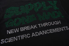 Supply Street Signal Rhinestone Graphic Oversized Tee