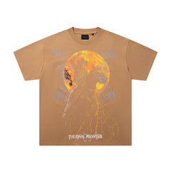 Supply Urban Code Rhinestone Graphic Oversized T-Shirt