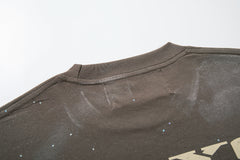 BKYS Washed Portrait Rhinestone Graphic Boxy Streetwear Tee