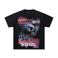 Supply District Rhinestone Graphic Oversized Streetwear Tee