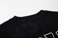 BKYS Vintage Portrait Rhinestone Street Graphic Boxy Tee