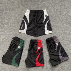 Broken Planet Hip Hop Street Match Splicing Embroidered Woven Speed Drying Shorts