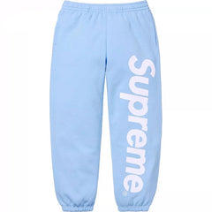 Supreme Satin Appliqué Sweatpants - Light Blue