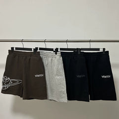 Broken Planet high street summer sports embroidered loose five quarter pants