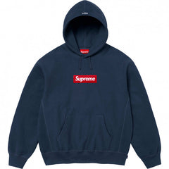Supreme Box Logo Pullover Hoodie — Navy