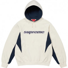 Supreme Contrast Panel Logo Hoodie – Cream