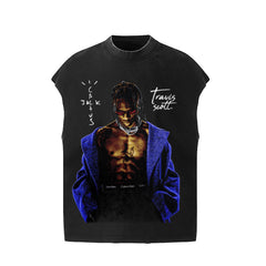 Travis Scott Urban Hip Hop Sleeveless Streetwear Vest