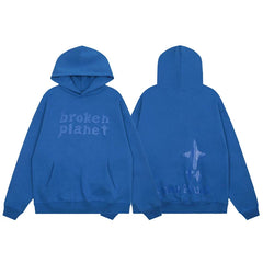 Broken Planet Distinct Graphic Hoodie