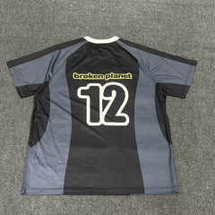 Broken Planet Match Jersey Retro Casual Short Sleeve T-shirt