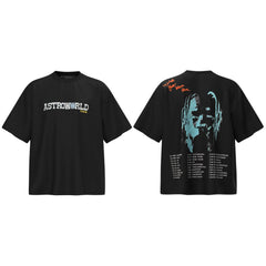 Travis Scott Modern Hip Hop Casual Oversized Tee