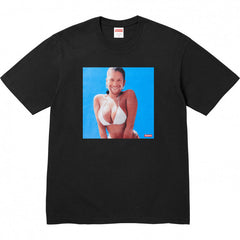 Supreme Blue Background Photo Tee - Black