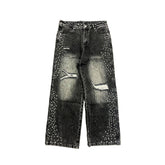 Mixed Emotions Grey ‘Stone’ Baggy Jeans