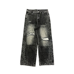 Mixed Emotions Grey ‘Stone’ Baggy Jeans