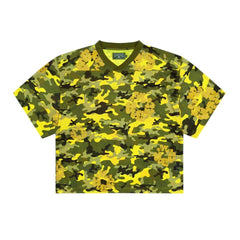 Denim Tears Camo Cotton Wreath Mesh Jersey Tee Yellow