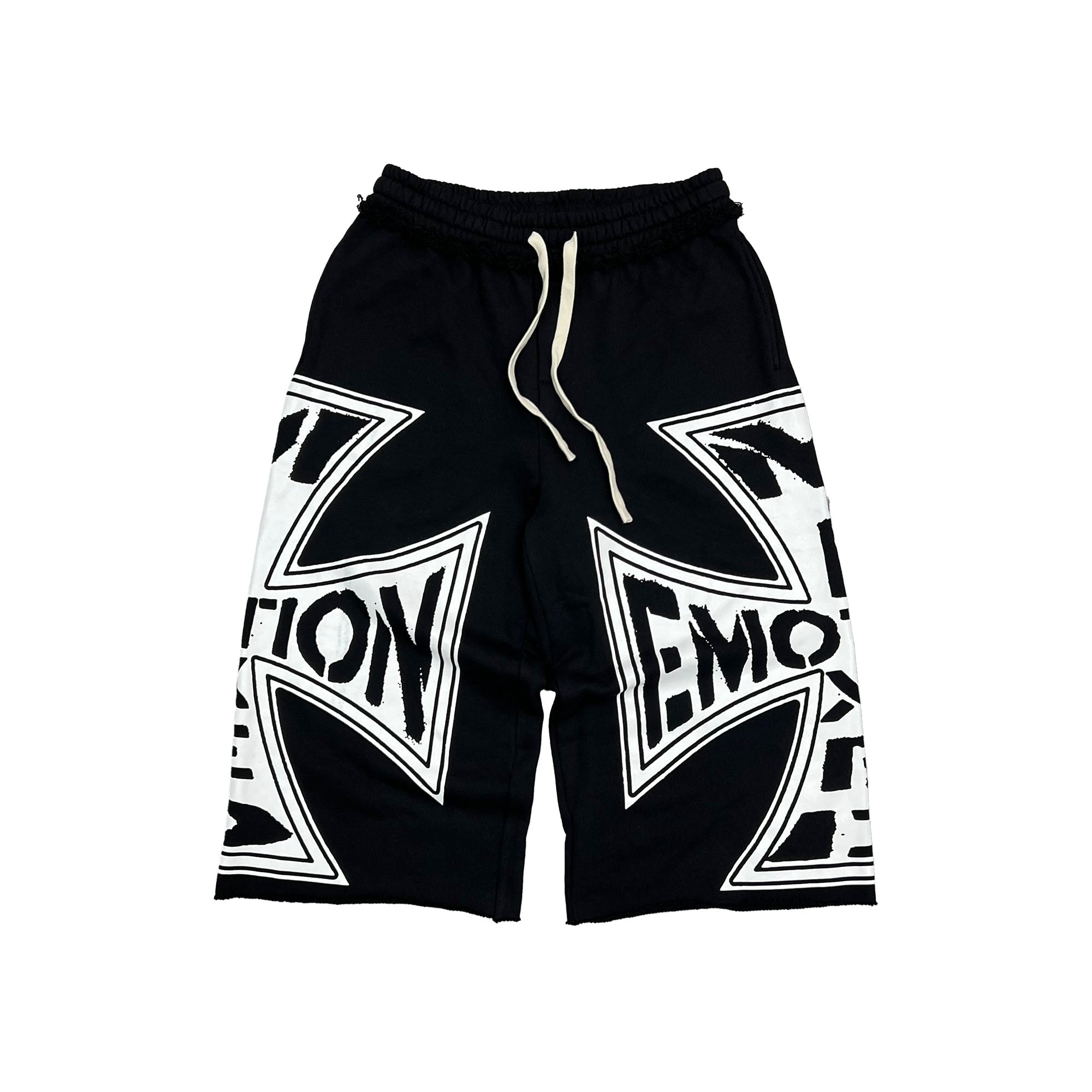 Mixed Emotions　Black “Classic” 3/4 Shorts