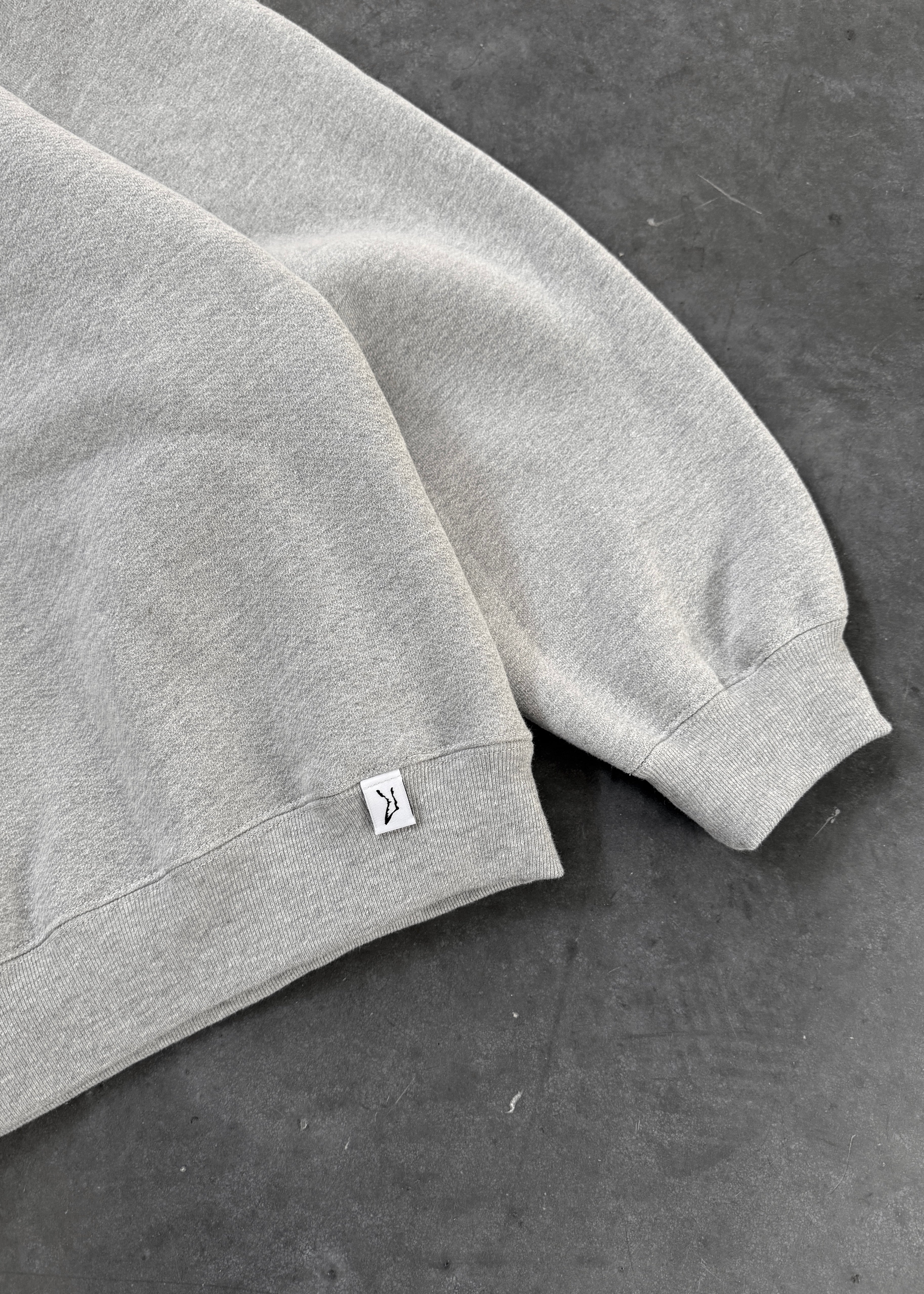 CREWNECK - HEATHER GREY