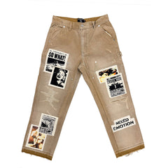 Mixed Emotions“Newspaper” Carpenter Pants
