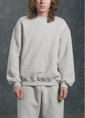 CREWNECK - HEATHER GREY