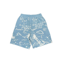 Mixed Emotions　Blue “Graffiti” Shorts