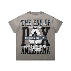 Rare Peace Vintage Aura Rhinestone Graphic Streetwear T-Shirt