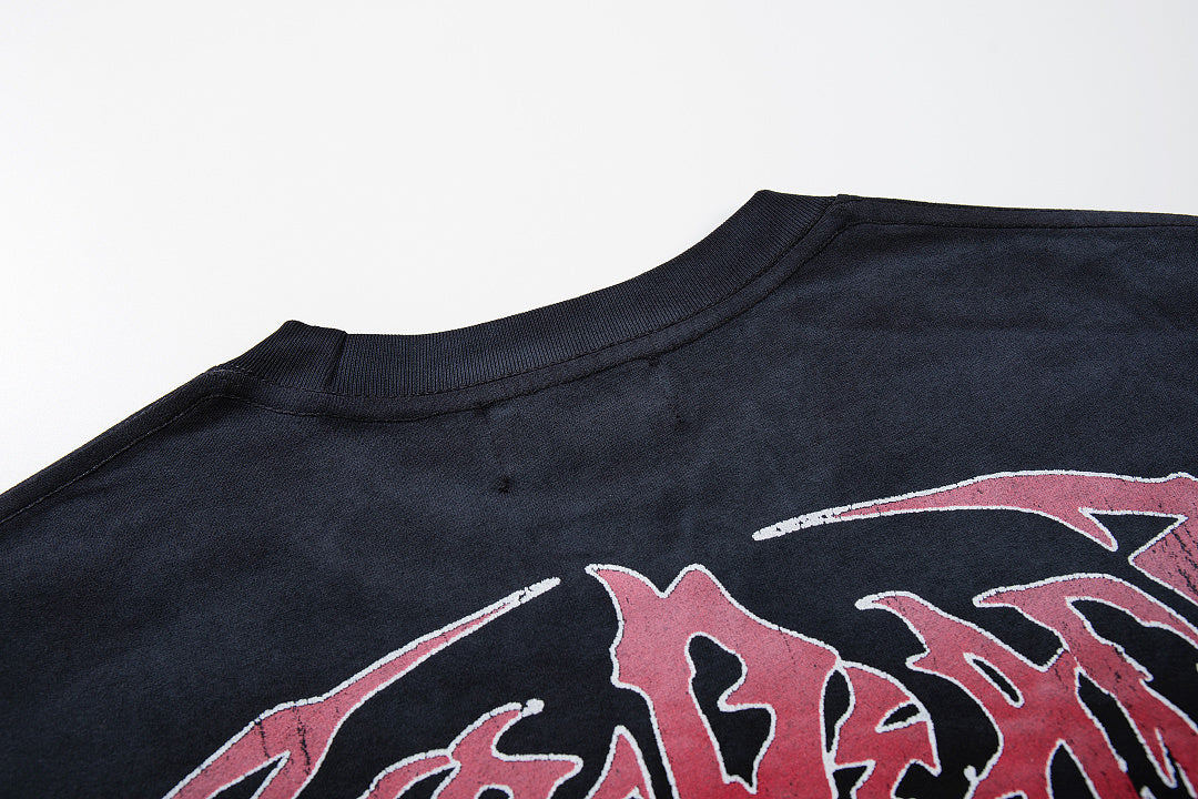Rare Peace Vintage Mirage Crystal Graphic Oversized T-Shirt