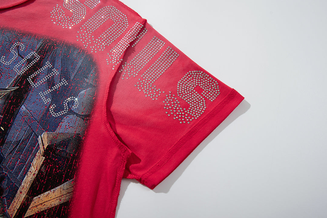Rare Peace Coastal Echo Rhinestone Vintage Graphic Tee