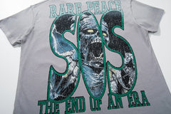 Rare Peace Retro Glow Rhinestone Oversized Graphic Tee