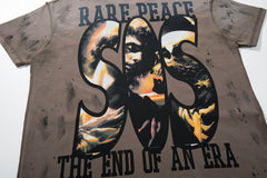 Rare Peace Vintage Dust Wash Crystal Graphic Street Tee