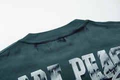 Rare Peace Midnight Fade Rhinestone Graphic Streetwear Tee