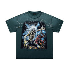 Rare Peace Desert Fade Rhinestone Graphic Streetwear Tee