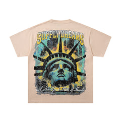 Supply Icon Crystal Logo Vintage Oversized T-Shirt