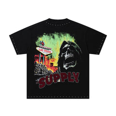 Supply Street Legacy Rhinestone Oversized Graphic Tee