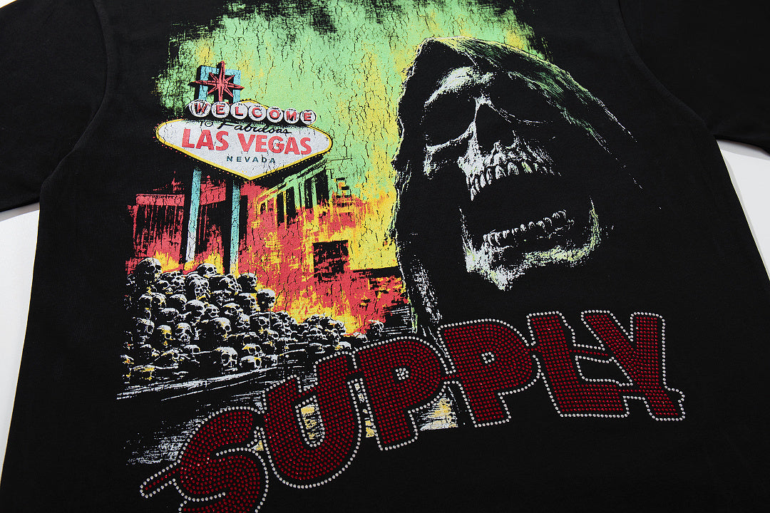 Supply Street Legacy Rhinestone Oversized Graphic Tee
