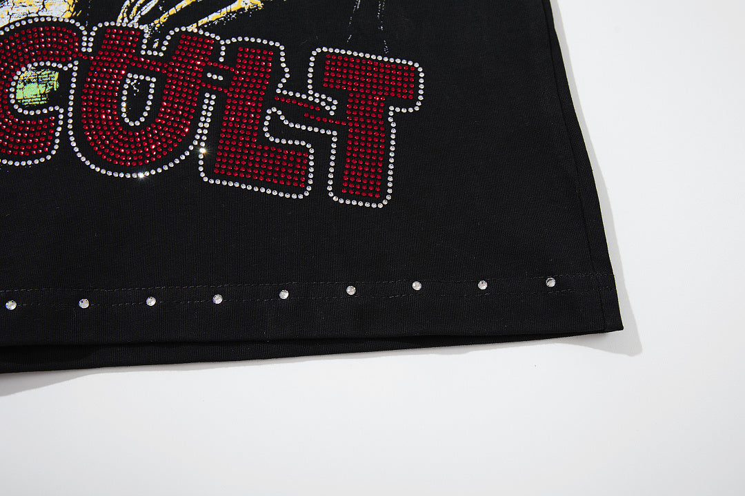 Supply Street Legacy Rhinestone Oversized Graphic Tee