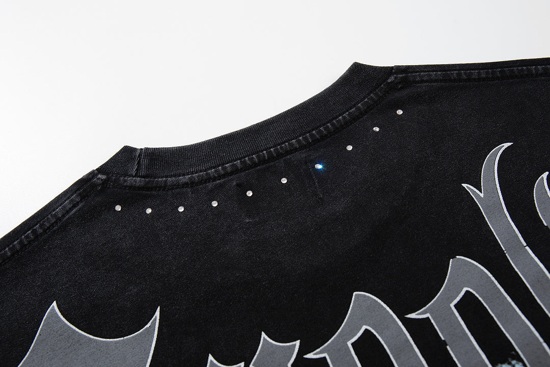 Supply Division Rhinestone Graphic Relaxed Street Tee