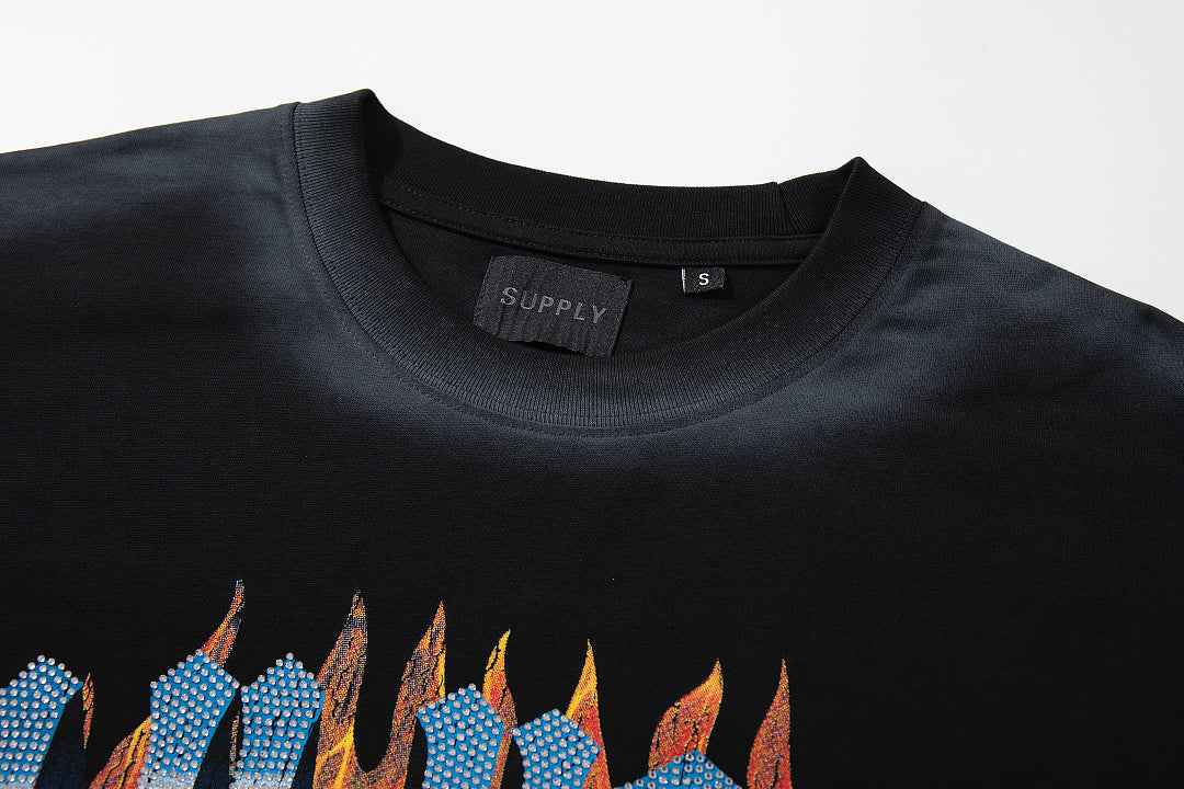 Supply Union Spark Graphic Oversized Urban T-Shirt