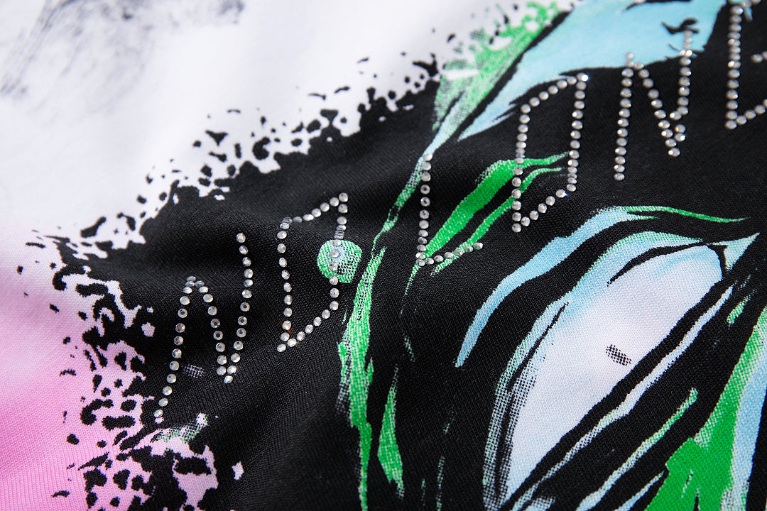 Rare Peace Horizon Vintage Crystal Streetwear Graphic T-Shirt
