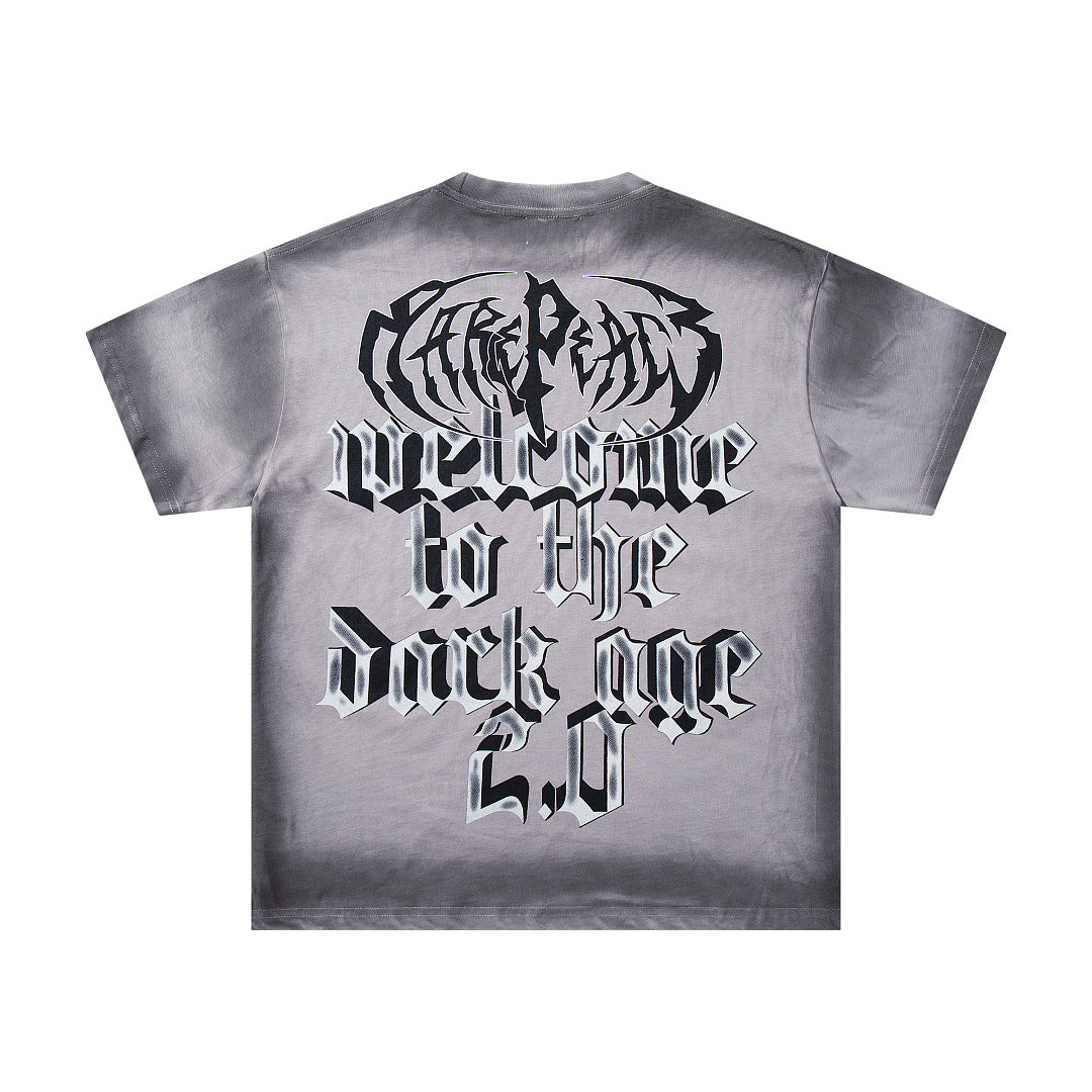 Rare Peace Solstice Vintage Rhinestone Oversized Graphic T-Shirt