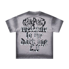 Rare Peace Solstice Vintage Rhinestone Oversized Graphic T-Shirt