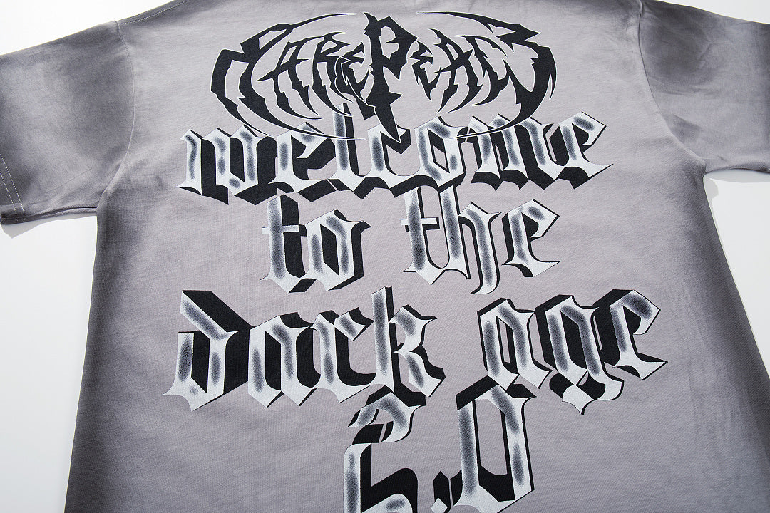 Rare Peace Solstice Vintage Rhinestone Oversized Graphic T-Shirt